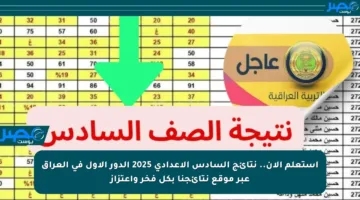 استعلم الآن.. نتائج السادس الإعدادي 2025 الدور الأول في العراق عبر موقع نتائجنا بكل فخر واعتزاز